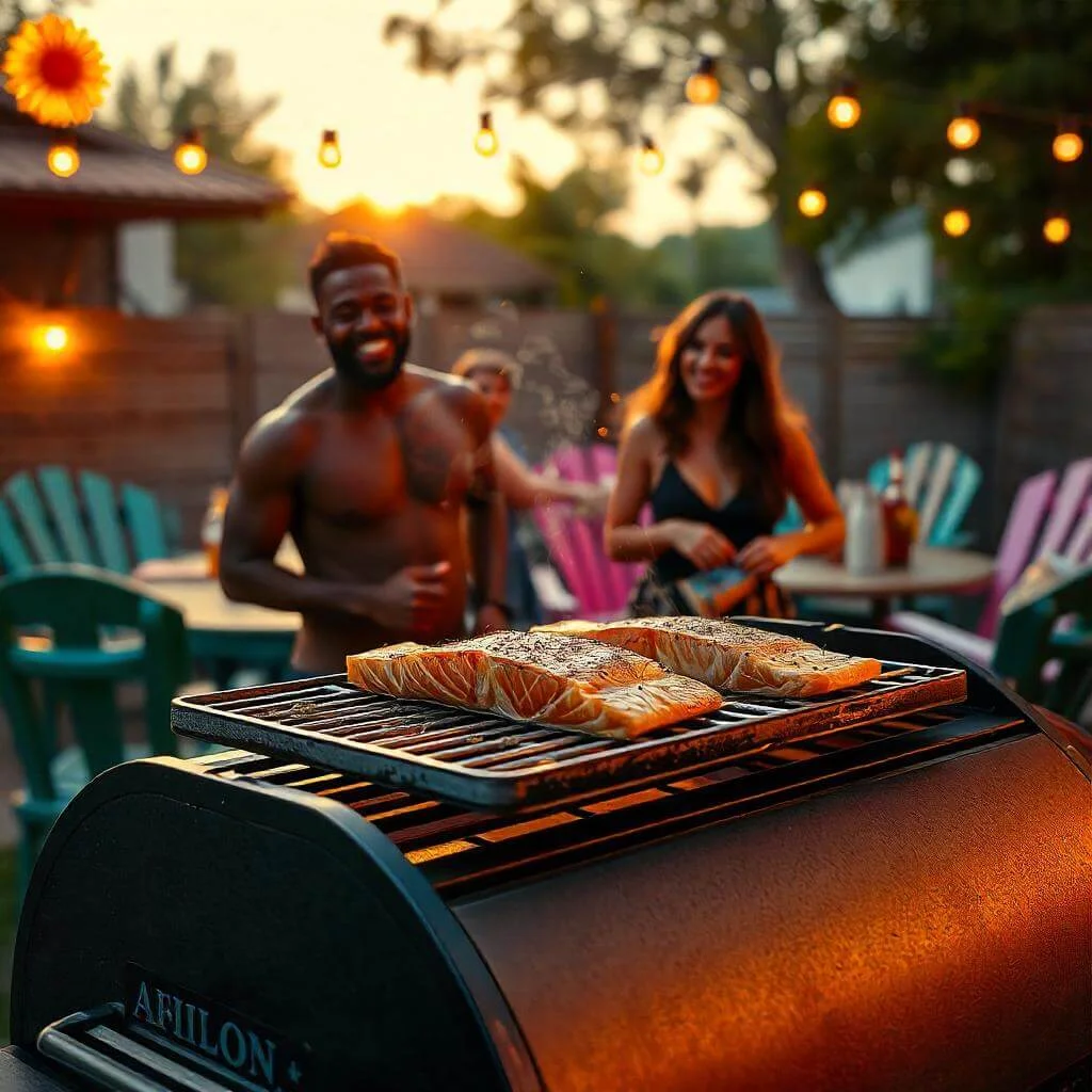 smoked salmon on a pellet grill