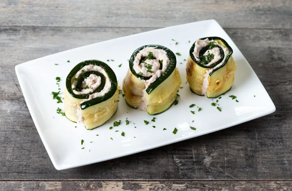 Smoked-Salmon-Roulade-on-Cucumber 