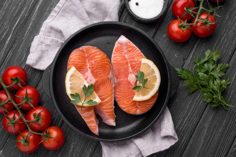 slices-raw-red-salmon-top-view