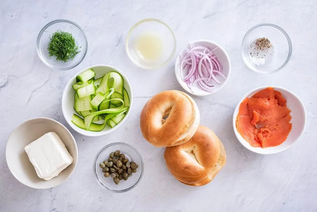 smoked-salmon-bagel-Ingredients