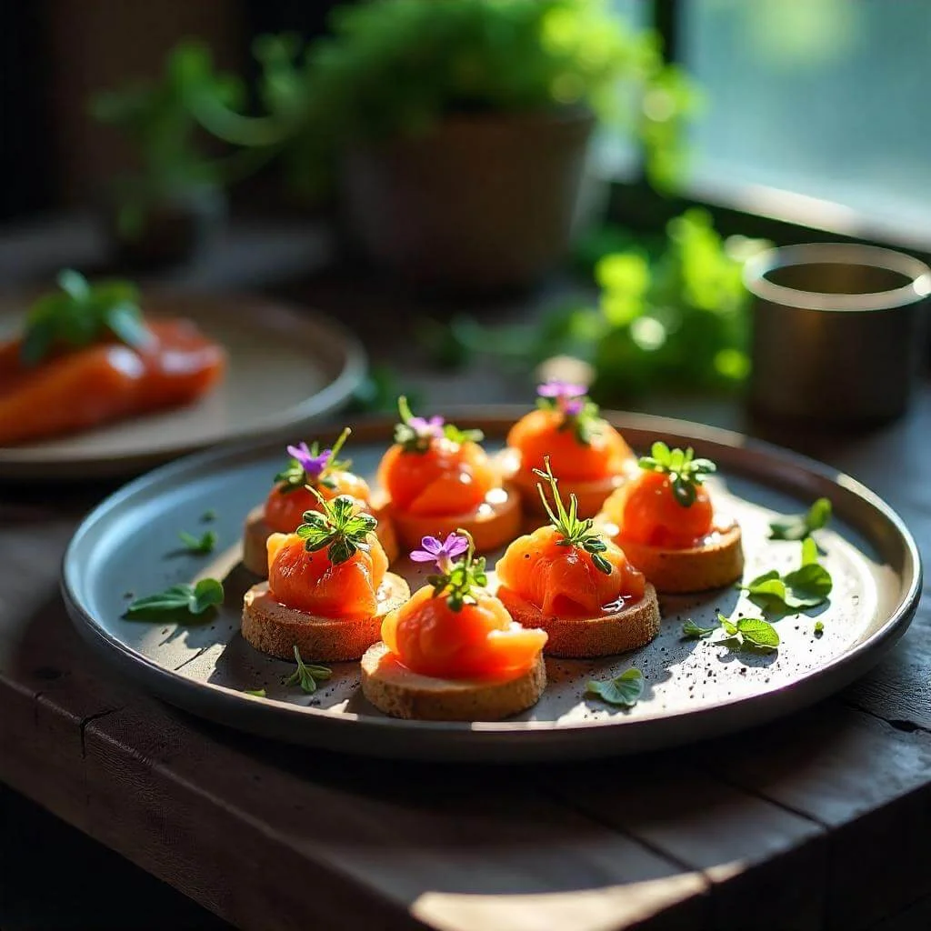 smoked salmon bites​