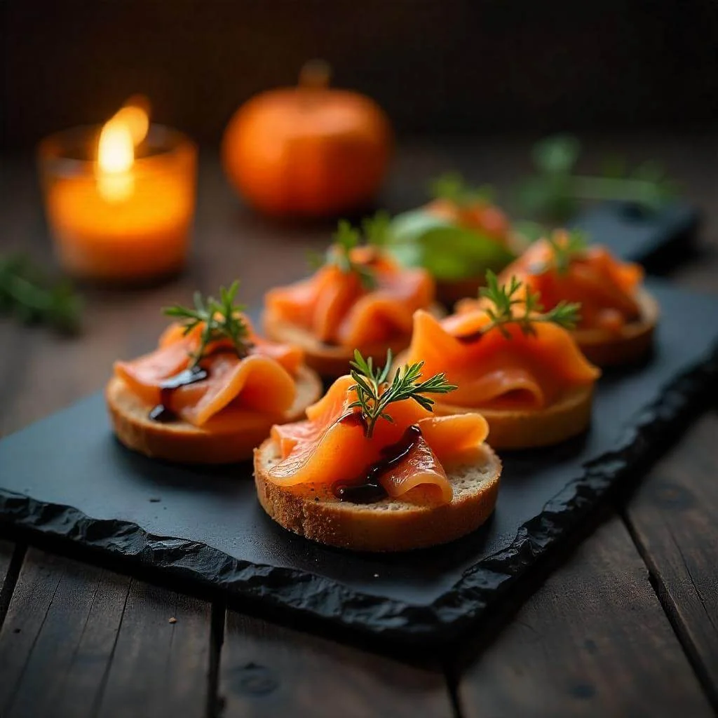 smoked salmon tea sandwiches